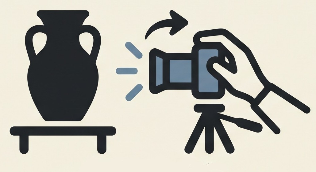 Vase and camera